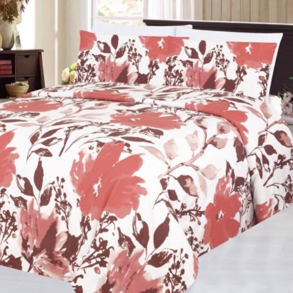 Bed Sheet Set Floral 6piece Full or Double - Picture 1 of 2